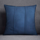 vente de coussin en daim bleu 