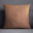 coussin en daim camel