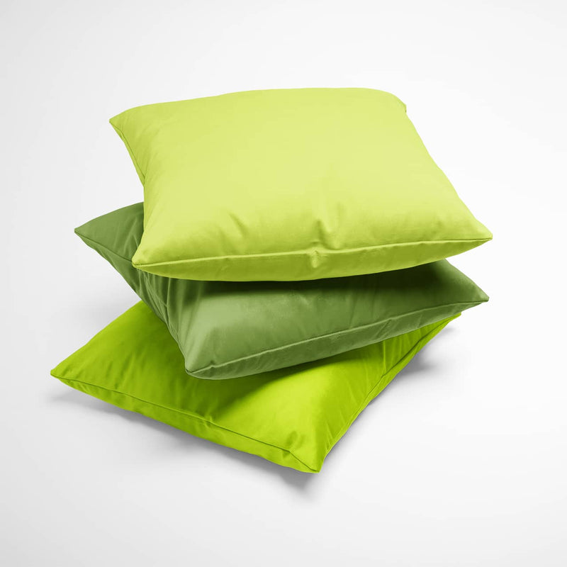 coussin unis couleur vert