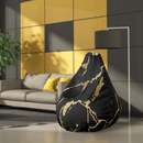 Pouf en velour pour intérieur 